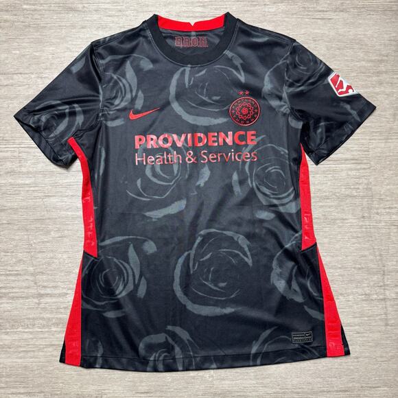 Nike NWSL Portland Thorns FC Soccer Stadium Home Woman’s Jersey Sz L CD2453-011 - Picture 1 of 7